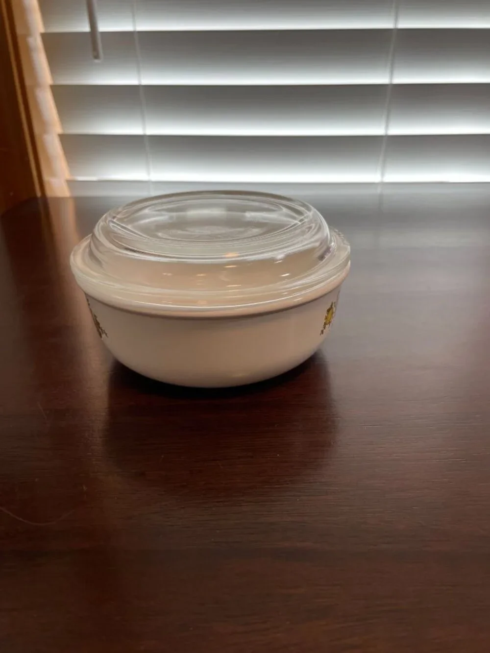 Vintage CorningWare Spice of Life Grab-It Bowl with Original Glass Lid, 15 oz P-